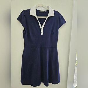 NY&Co Blue & White Dress